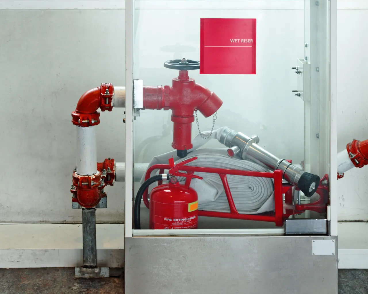 Fire safety equipment glass enclosure Connecticut