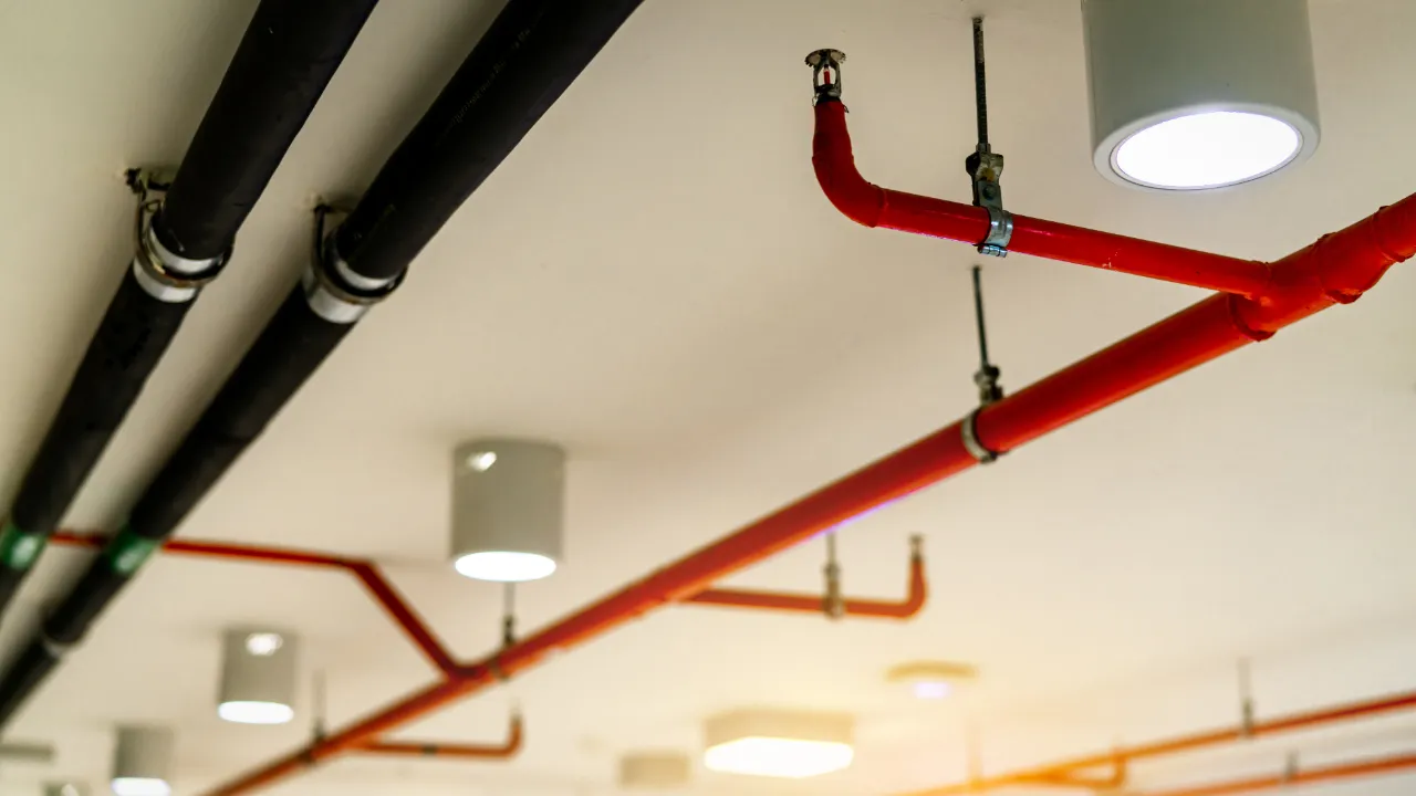 Sprinkler heads office ceiling Connecticut