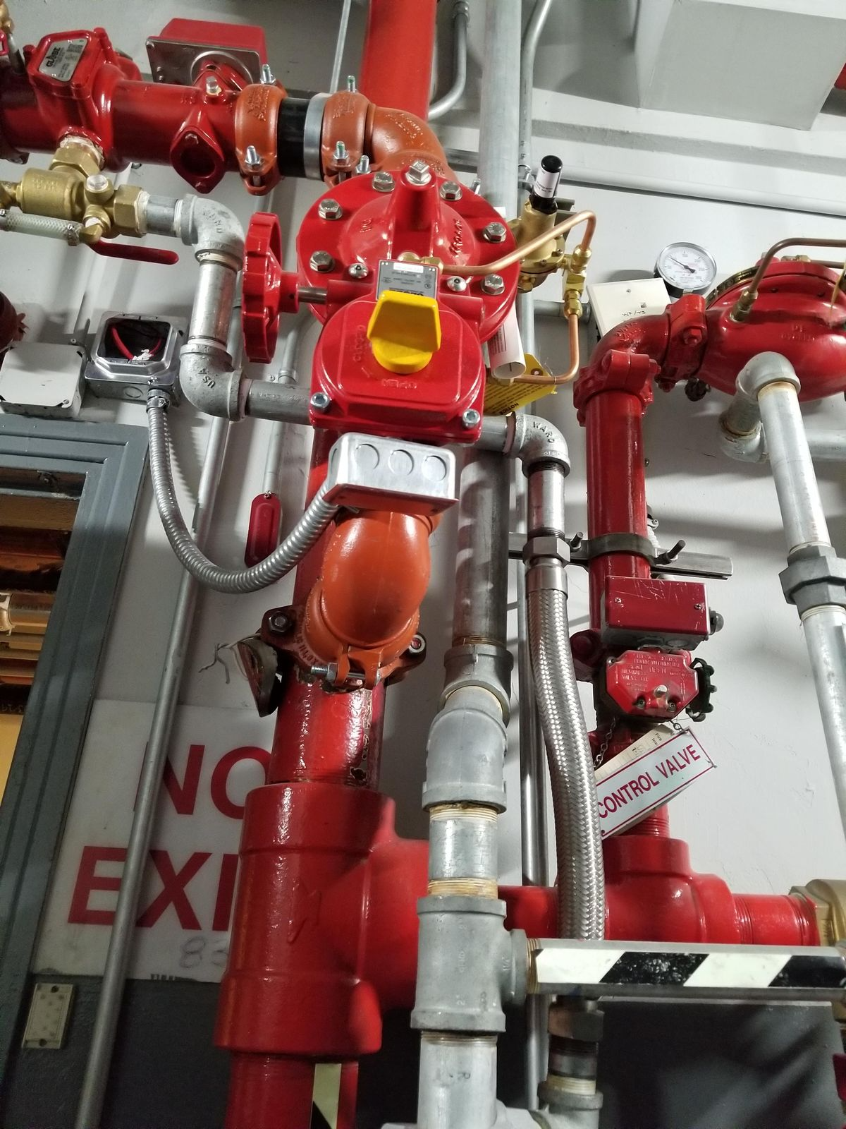 Frozen sprinkler pipes in Connecticut winter